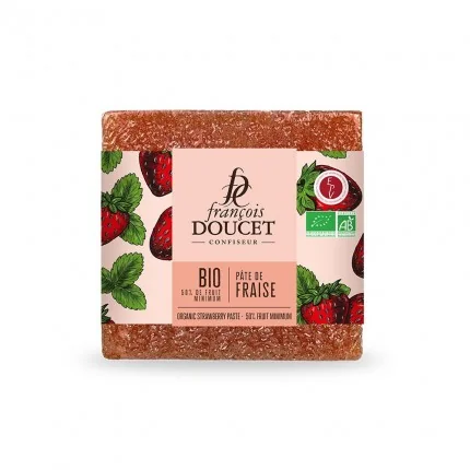 Pavés de pâtes de fruits Fraise Bio 170g