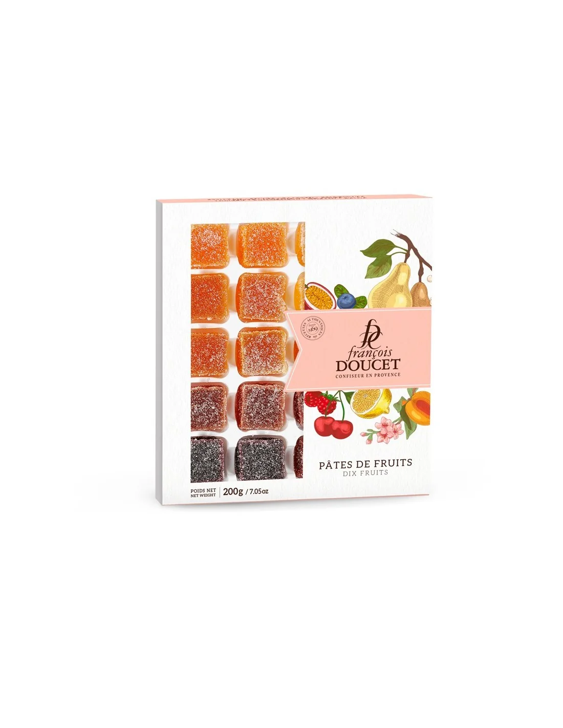 Pâte d'amande, assortiment de petits fruits doux 15g (vrac 2kg)