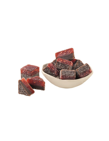 Pâtes de fruits framboise chocolat