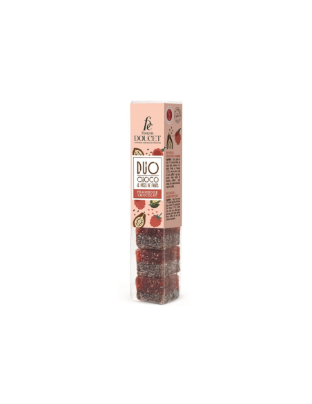 Pâte de fruits Duo Choco Fruits - framboise chocolat