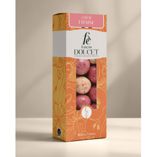 Crem'fraise - Pâte de fruits enrobée de chocolat blanc