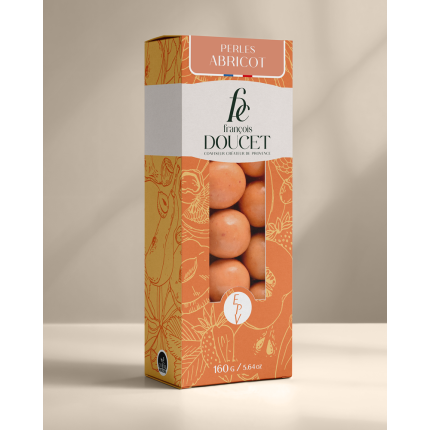 Perles d'abricot - Pâtes de fruits abricot au chocolat