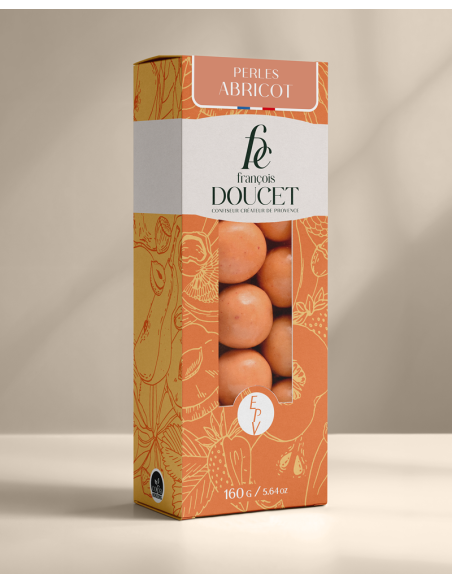 Perles d'abricot - Pâtes de fruits abricot au chocolat