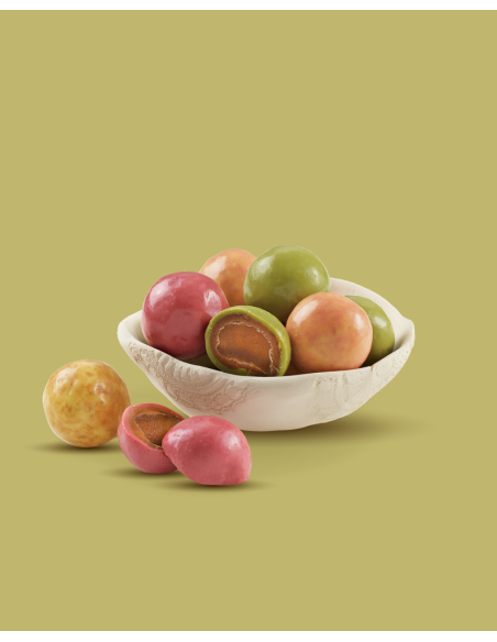 Pomme d’Amour™ – Pâte de fruits à la pomme enrobée de gianduja cannelle et de chocolat blanc