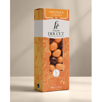 Oranges confites aux deux chocolats