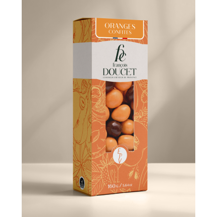 Oranges confites aux deux chocolats