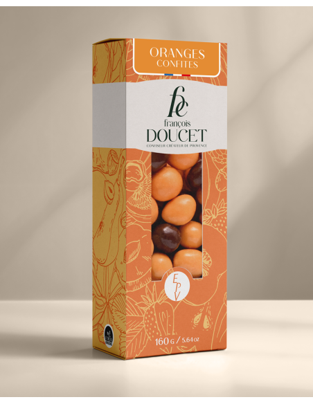 Oranges confites aux deux chocolats