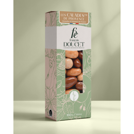 Les Calades™ de Provence - Amandes et noisettes enrobées de crème de nougat et de chocolat