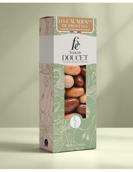 Les Calades™ de Provence - Amandes et noisettes enrobées de crème de nougat et de chocolat