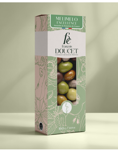 Mélimélo Excellence - Assortiment d'amandes et noisettes enrobées de chocolat