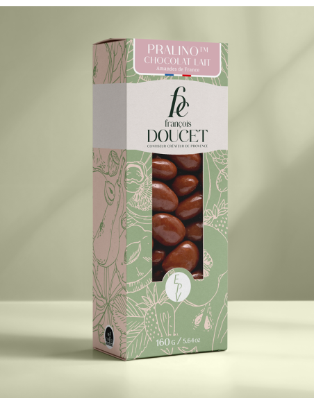 Pralino™ Chocolat Lait Brillant – Amandes enrobées de chocolat au lait laqué