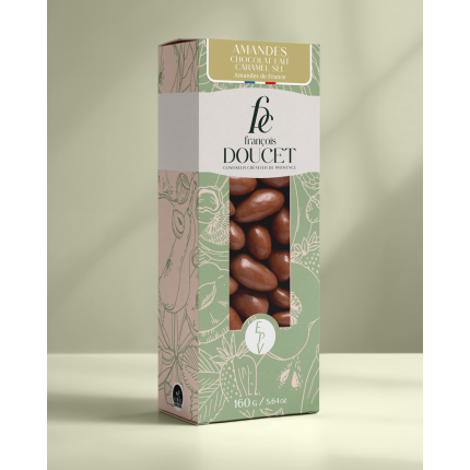 Amandes chocolat lait caramel sel