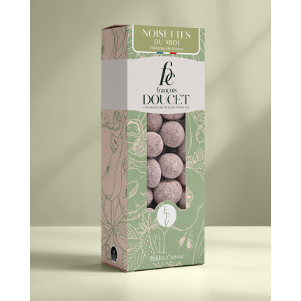 Noisettes du Midi - Noisettes enrobées de chocolat au lait et de sucre glace