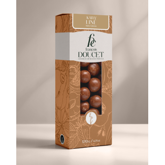 Kara'liné - Céréales sans gluten enrobées de chocolat lait praliné aux éclats de noisettes torréfiées