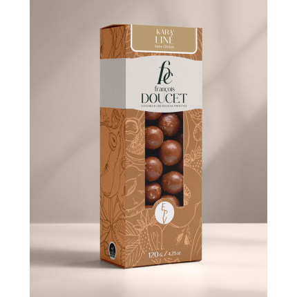 Kara'liné - Céréales sans gluten enrobées de chocolat lait praliné aux éclats de noisettes torréfiées