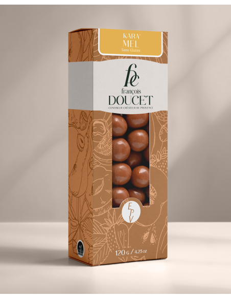 Kara'mel - Céréales sans gluten enrobées de chocolat lait praliné aux éclats de caramel