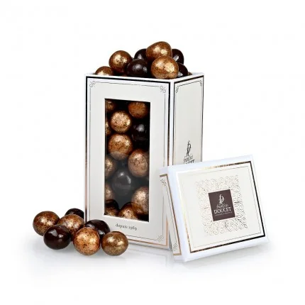 coffret chpocolat merci vert chocolat amande 250g