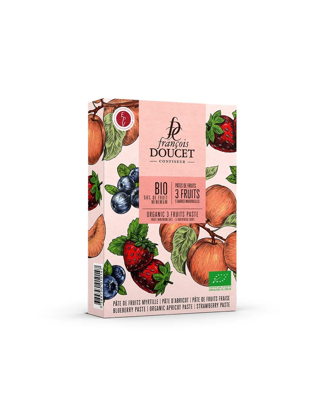 Pâte de Fruits, Fraise – Abricot – Groseille