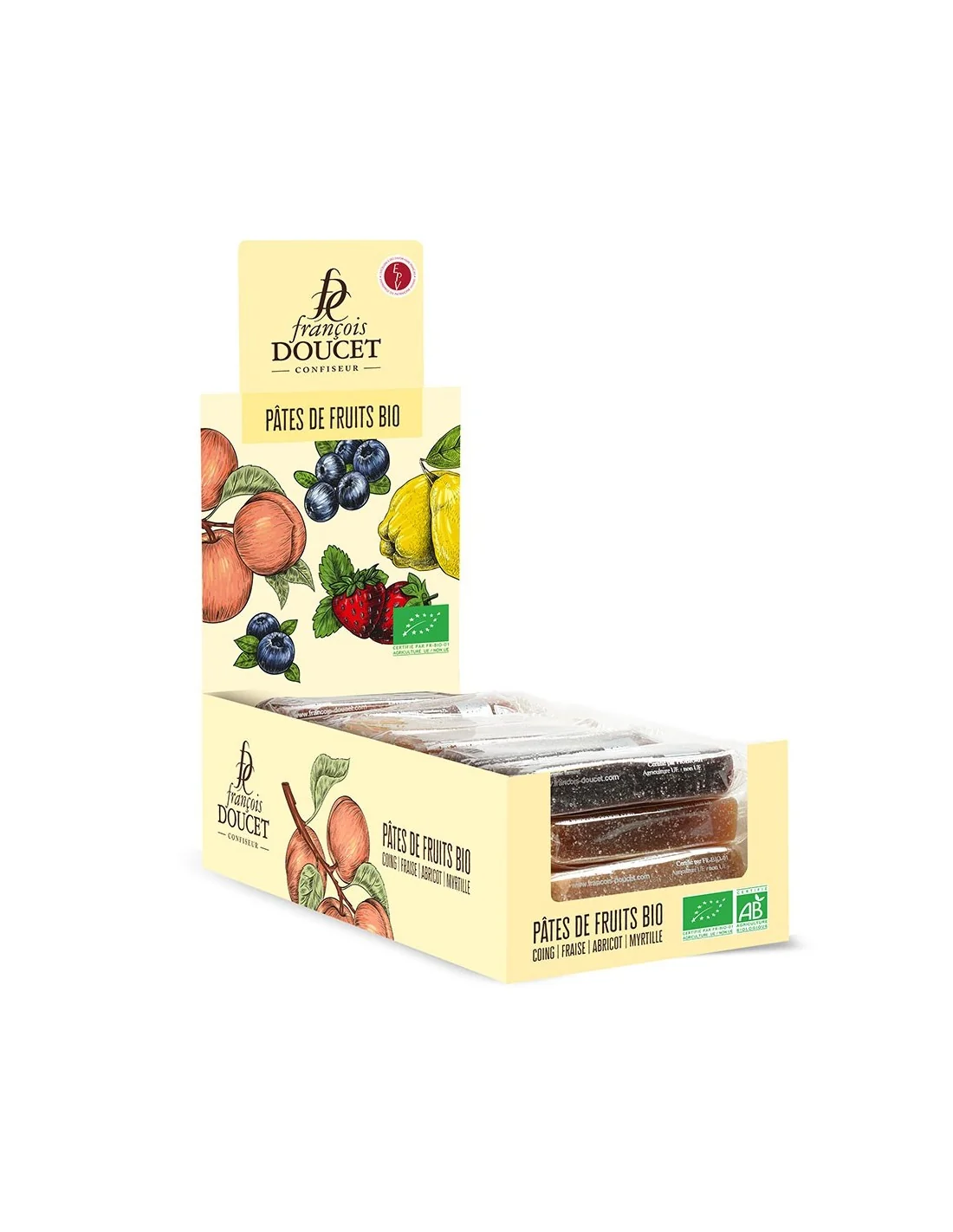 Pâtes de fruits assortiment Bio CARREFOUR BIO